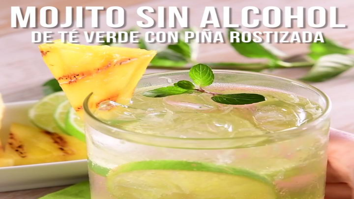 ¿Te gustan los mojitos?; Mojito sin alcohol de té verde con piña rostizada post thumbnail image