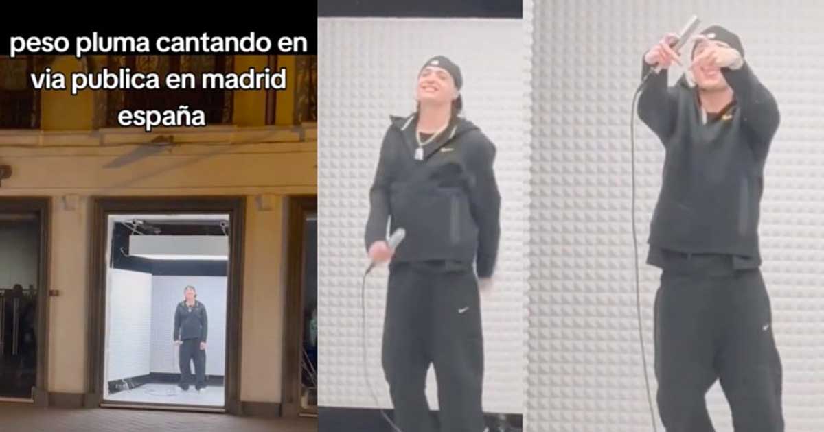 VIDEO: Canta Peso Pluma en Madrid y las personas lo ignoran post thumbnail image