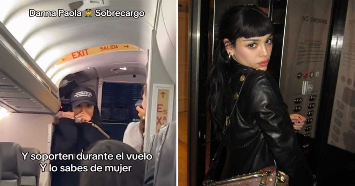 Danna Paola sorprendió a pasajeros durante un vuelo, video se hace viral post thumbnail image