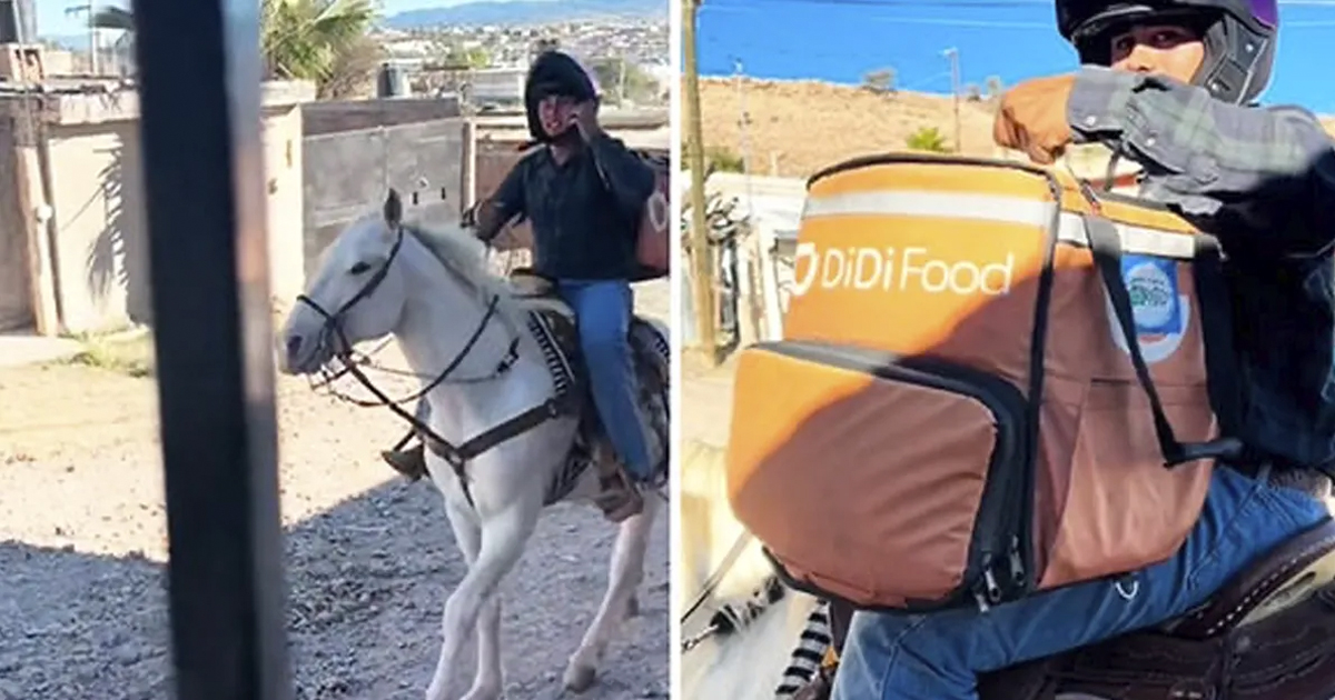 Repartidor de Didi Food Sorprende al Llevar etrega a Caballo post thumbnail image