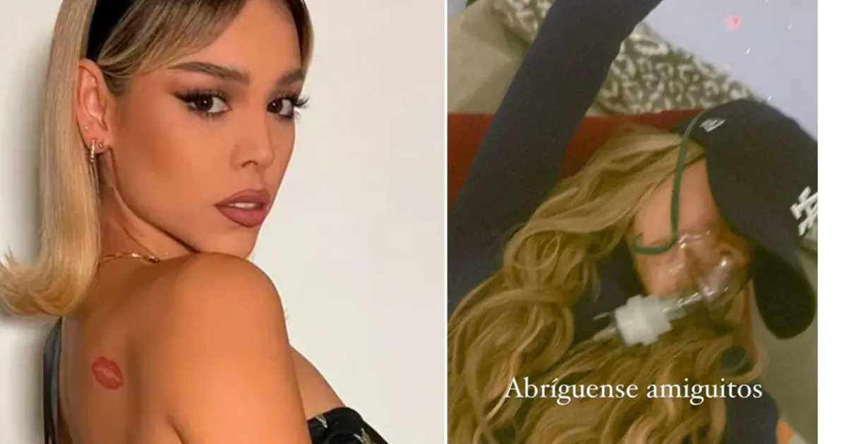 Danna Paola preocupa a sus seguidores tras publicar foto con mascarilla  de oxigeno, aquí te contamos todo post thumbnail image