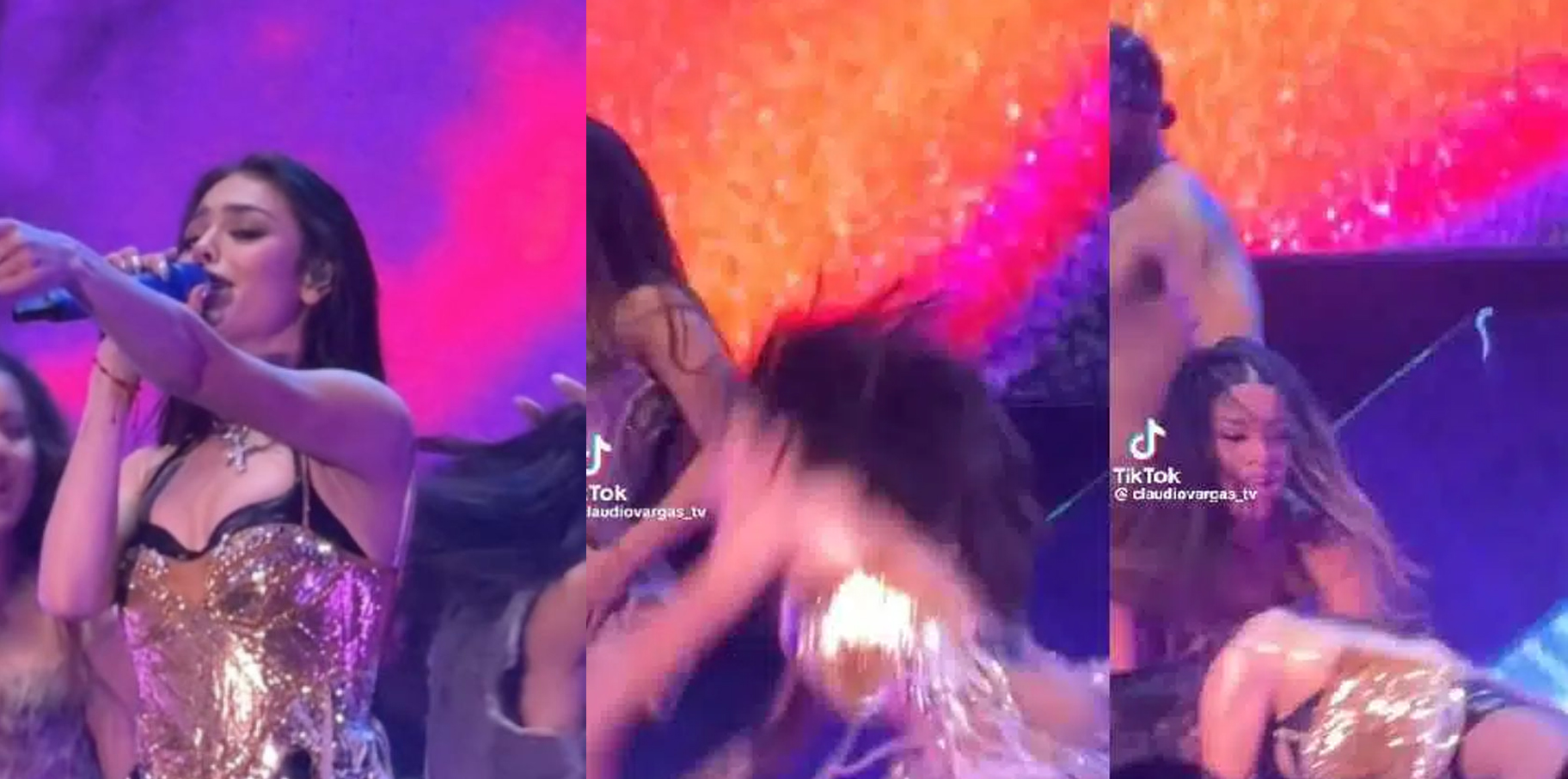 Danna Paola sufre una caída en pleno concierto en Perú (Video) post thumbnail image