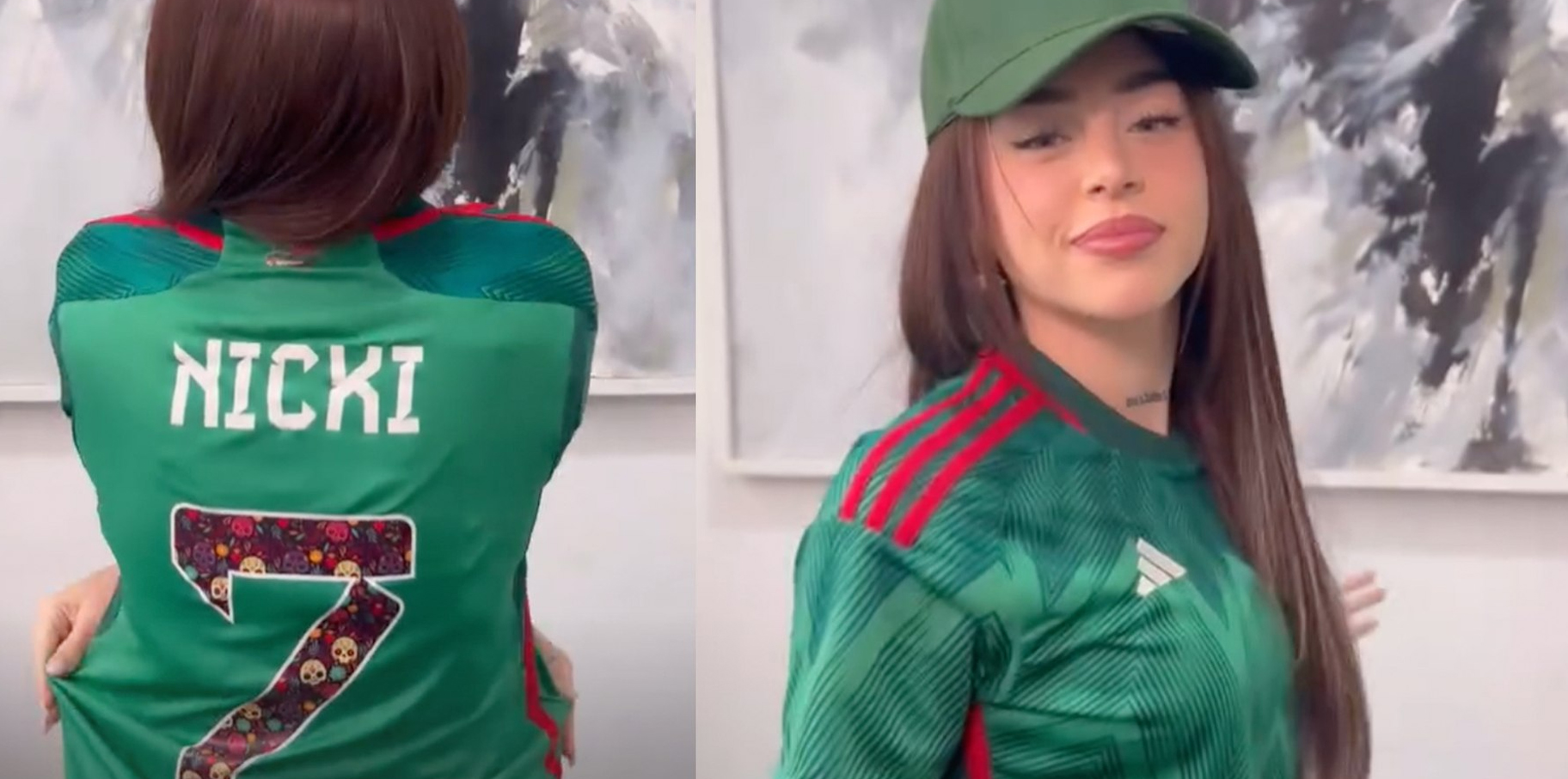 Nicki Nicole enciende las redes al besar el escudo de la selección mexicana post thumbnail image