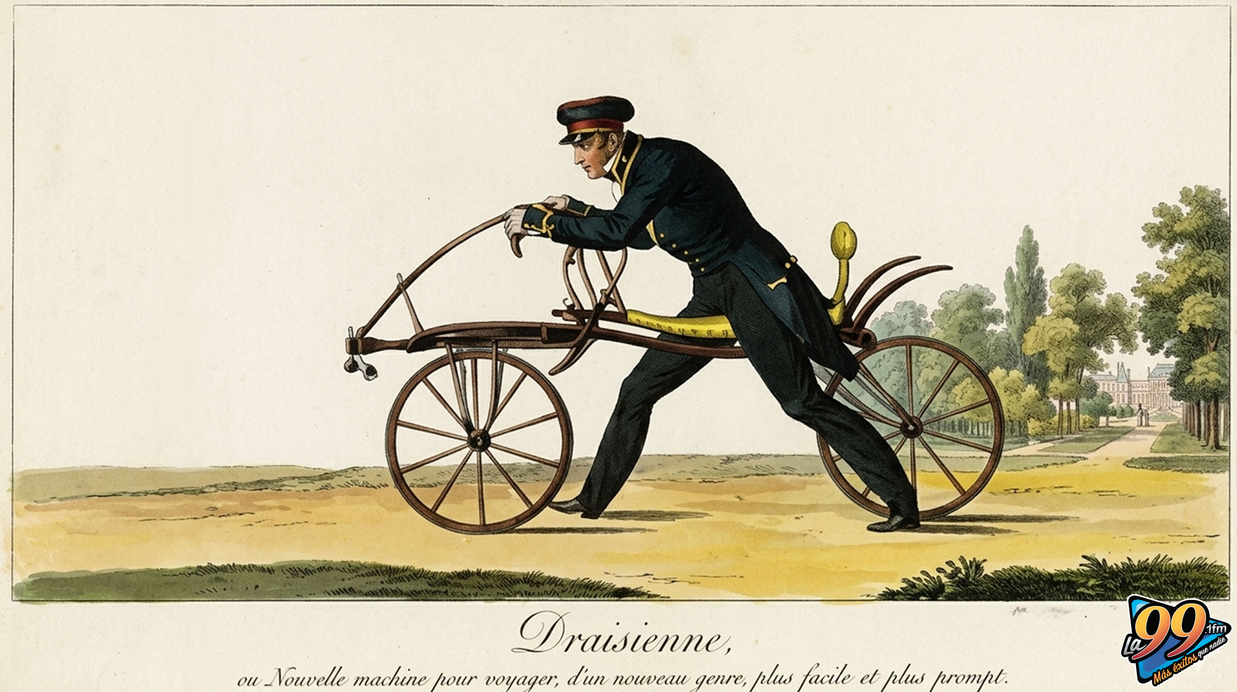 ¿Sabías que la primera bicicleta de la historia no tenía pedales y se movía corriendo? post thumbnail image