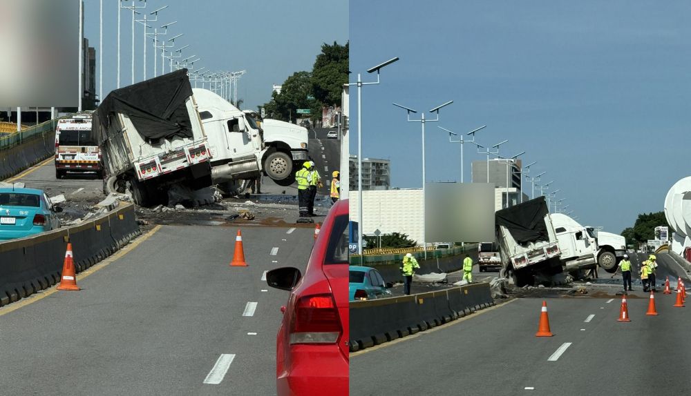 Tráiler se estrella contra muro de contención en el Paso Express de Cuernavaca post thumbnail image