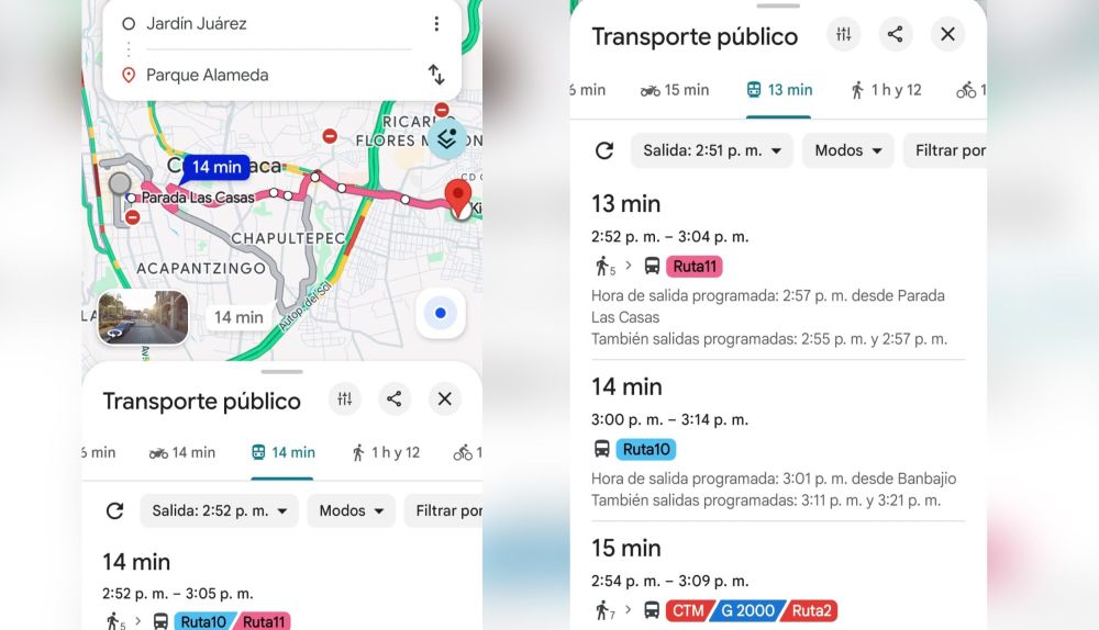 Así puedes encontrar tu ruta del transporte público en Google Maps en Morelos post thumbnail image